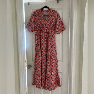 Catalina Midi Short Sleeve Dress